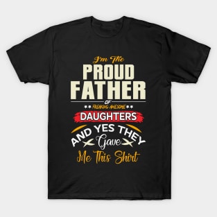 I am a Proud Dad of a Freaking Awesome Daughter Shirt Fathers Day Gift For Men Dad Papa Father And Daughter Tee Best Dad, Father day Shirt, Father Day Gift T-Shirt